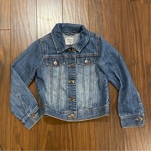 Children’s Place Blue Stretch Denim Jean Jacket Size 7/8